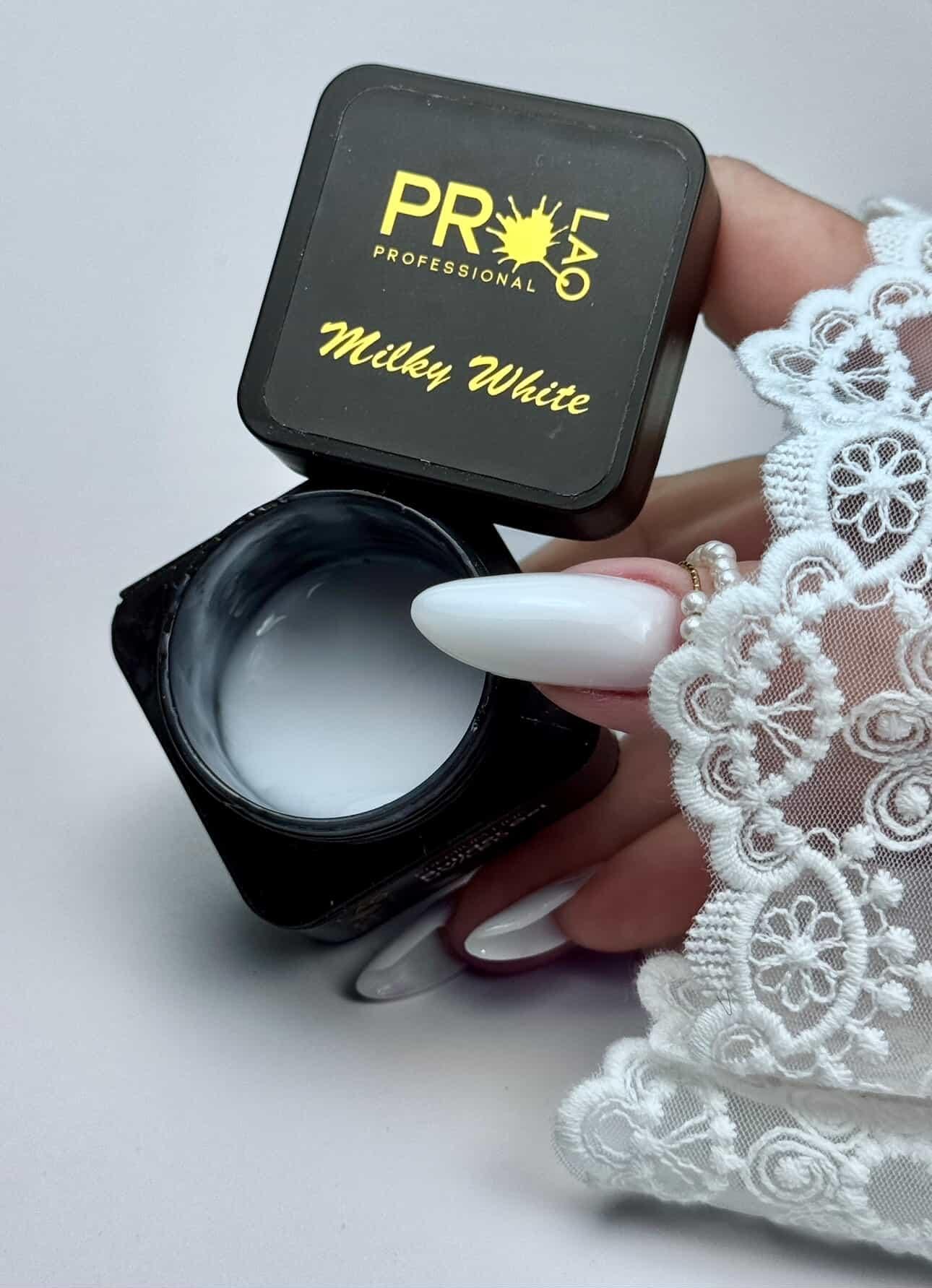 Premium Line Builder Gel MILKY WHITE - obrazek 2